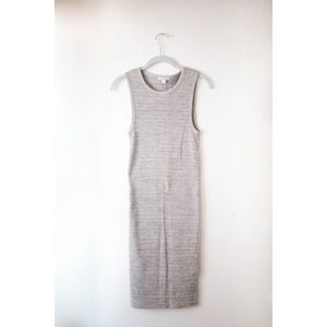JAMES PERSE - grey rubbed-knit tunic dress